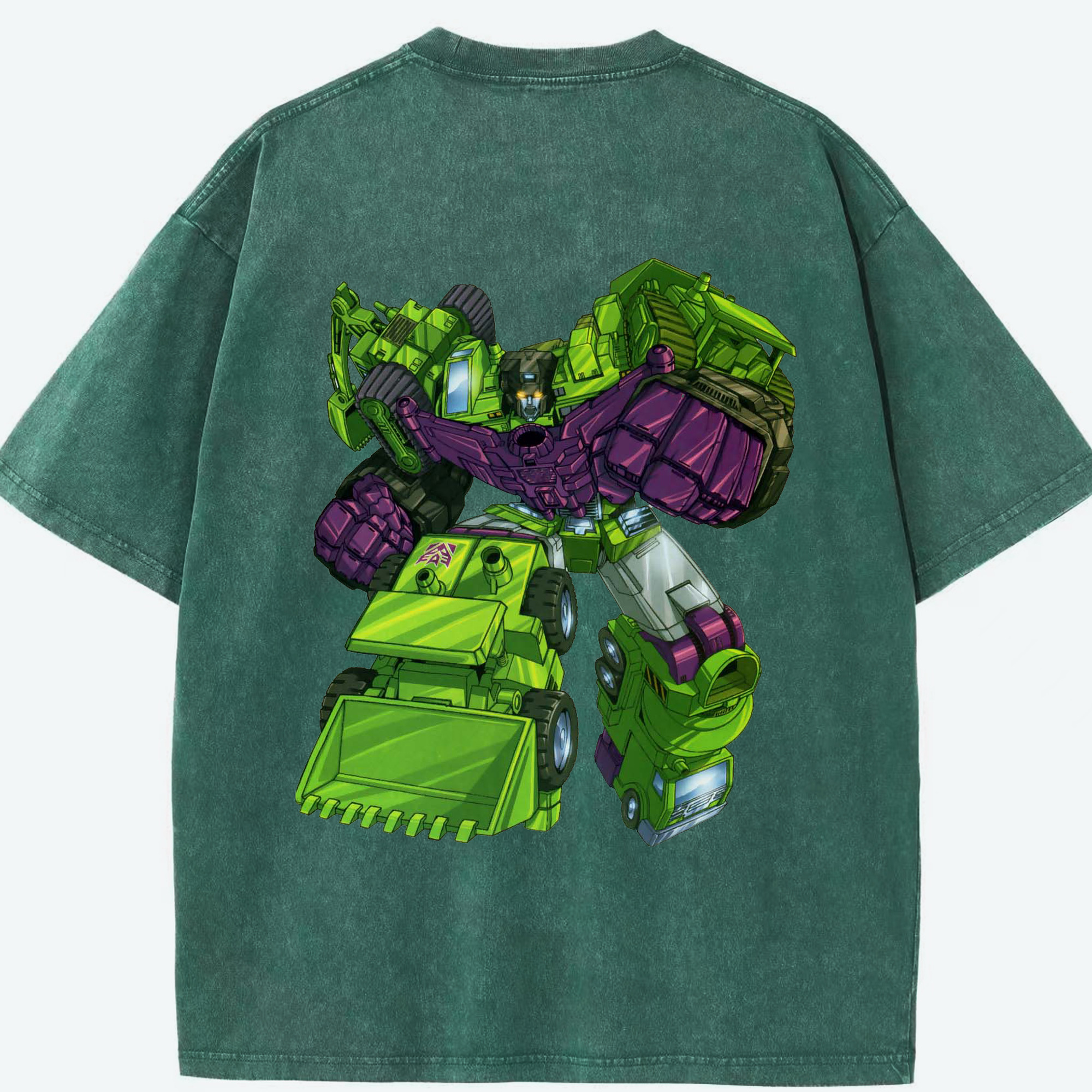（画像用）  綿100% ヴィンテージ風 半袖Tシャツ（背面プリント）